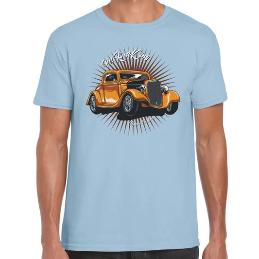 HotRod King Orange T-Shirt - Tshirtpark.com