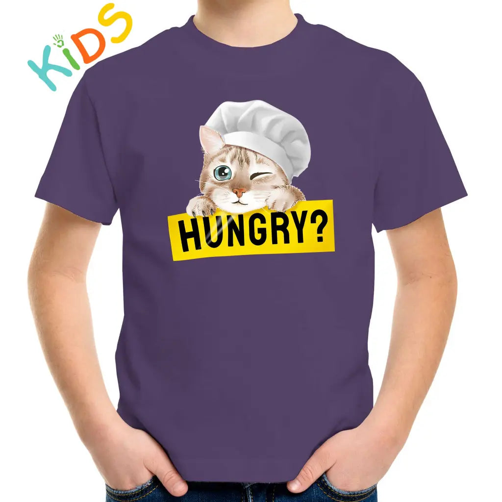 Hungry Cat Kids T-shirt - Tshirtpark.com