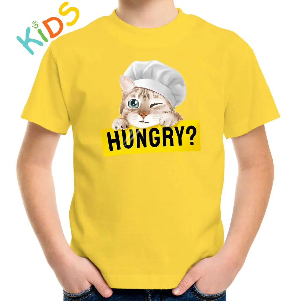 Hungry Cat Kids T-shirt - Tshirtpark.com