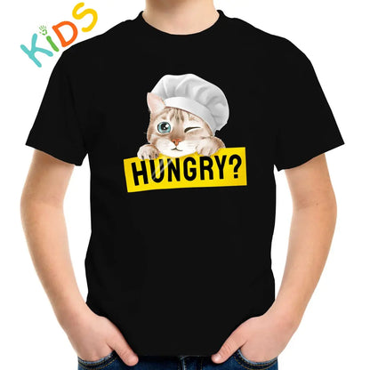 Hungry Cat Kids T-shirt - Tshirtpark.com