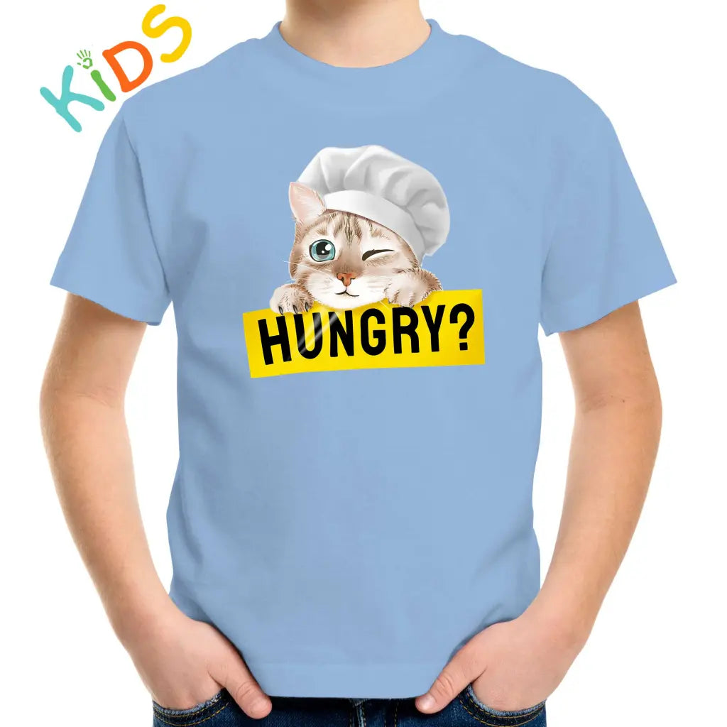 Hungry Cat Kids T-shirt - Tshirtpark.com