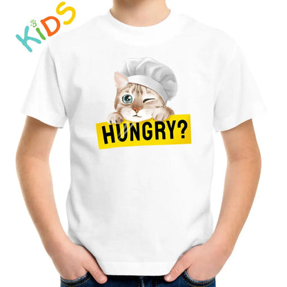 Hungry Cat Kids T-shirt - Tshirtpark.com