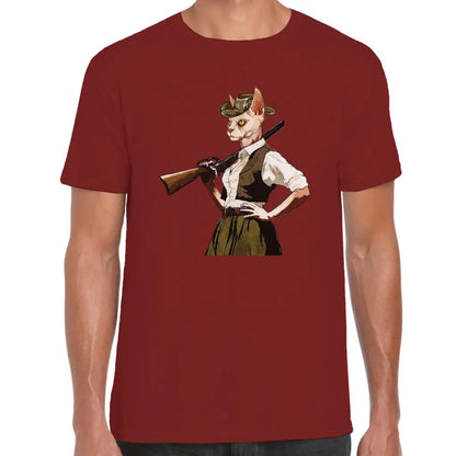 Hunter Cat T-Shirt - Tshirtpark.com