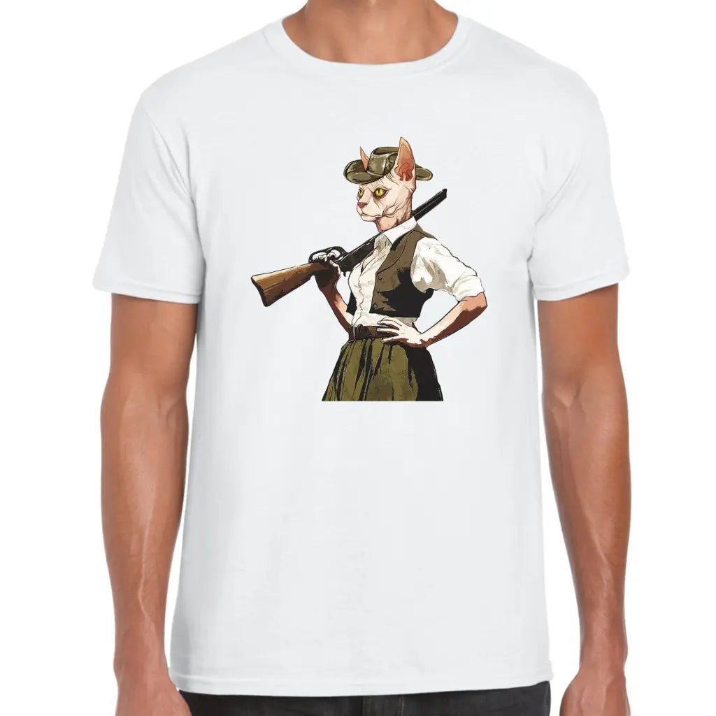 Hunter Cat T-Shirt - Tshirtpark.com