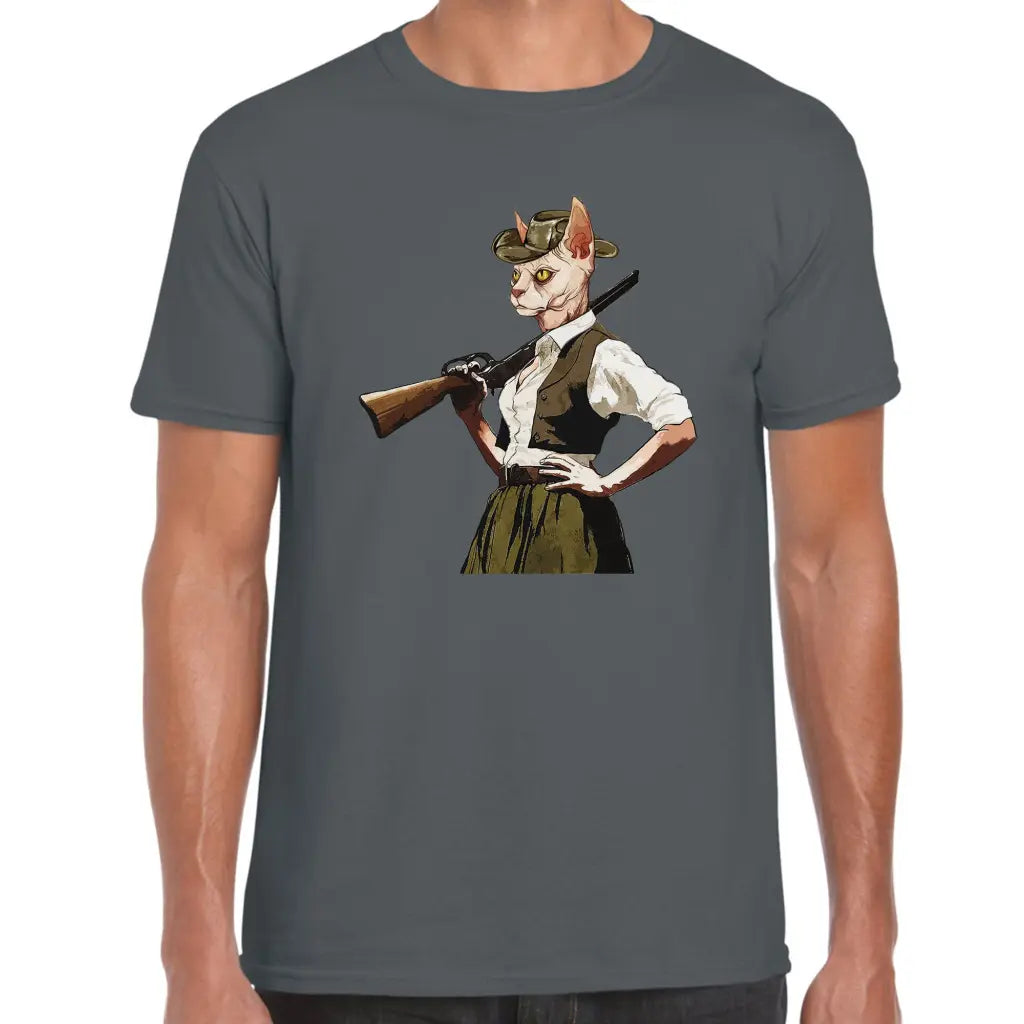 Hunter Cat T-Shirt - Tshirtpark.com