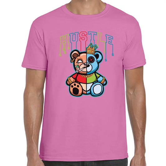 Hustle Colour Bear T-Shirt - Tshirtpark.com