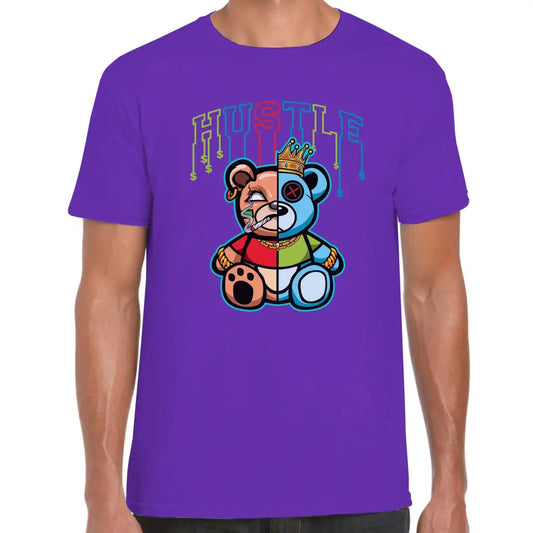 Hustle Colour Bear T-Shirt - Tshirtpark.com