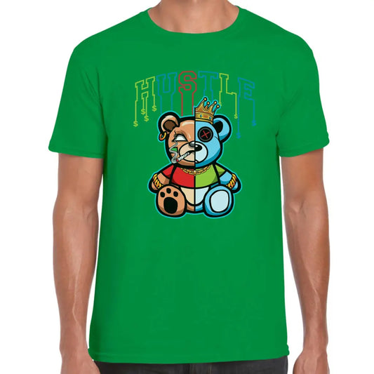 Hustle Colour Bear T-Shirt - Tshirtpark.com