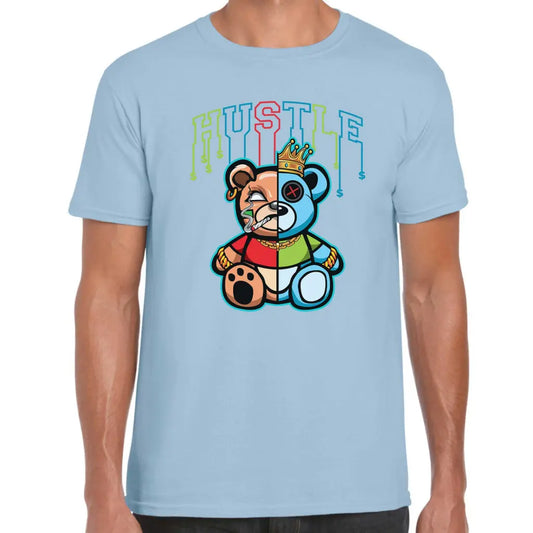 Hustle Colour Bear T-Shirt - Tshirtpark.com