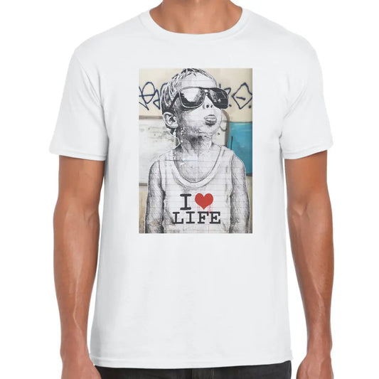 I Love Life Banksy T-Shirt - Tshirtpark.com