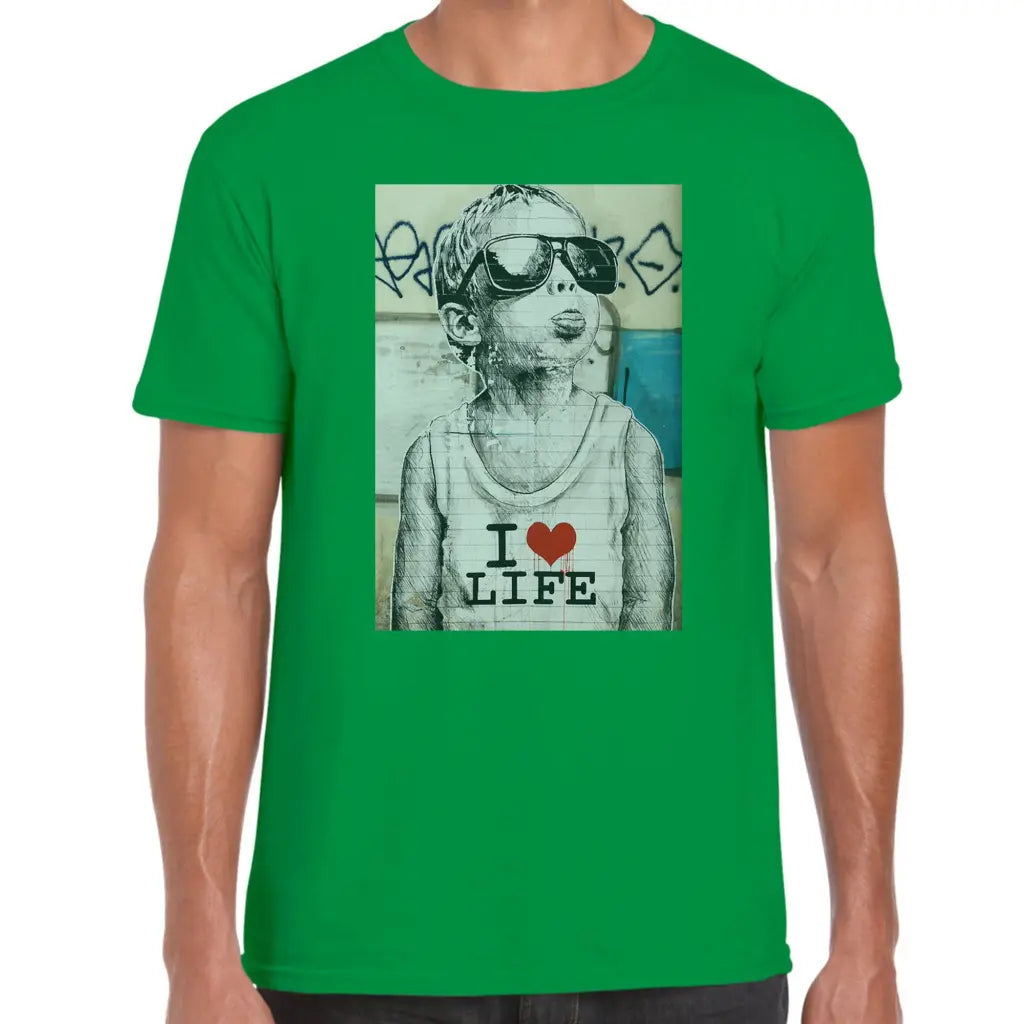 I Love Life Banksy T-Shirt - Tshirtpark.com
