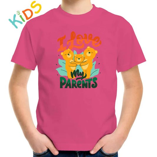 I Love My Parents Kids T-shirt - Tshirtpark.com