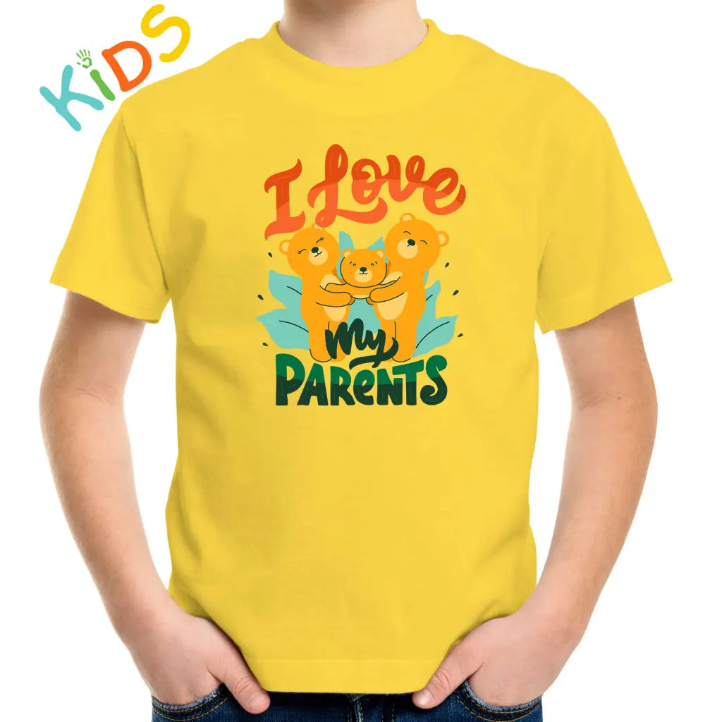 I Love My Parents Kids T-shirt - Tshirtpark.com