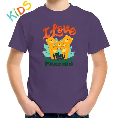 I Love My Parents Kids T-shirt - Tshirtpark.com