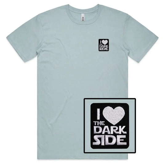 I Love The Darkside Embroidered T-Shirt - Tshirtpark.com