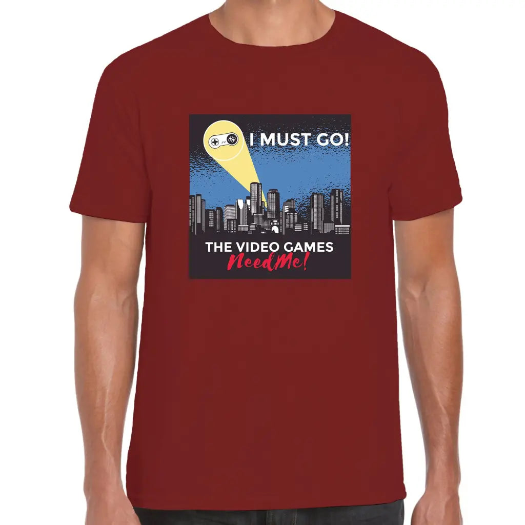 I Must Go Video Game T-Shirt - Tshirtpark.com