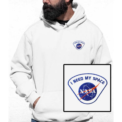 I Need My Space Embroidered Colour Hoodie - Tshirtpark.com