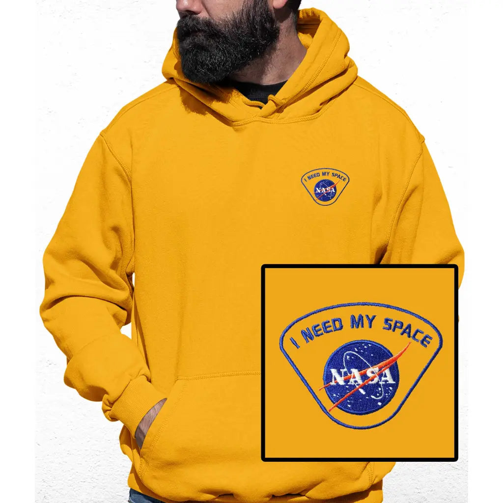 I Need My Space Embroidered Colour Hoodie - Tshirtpark.com