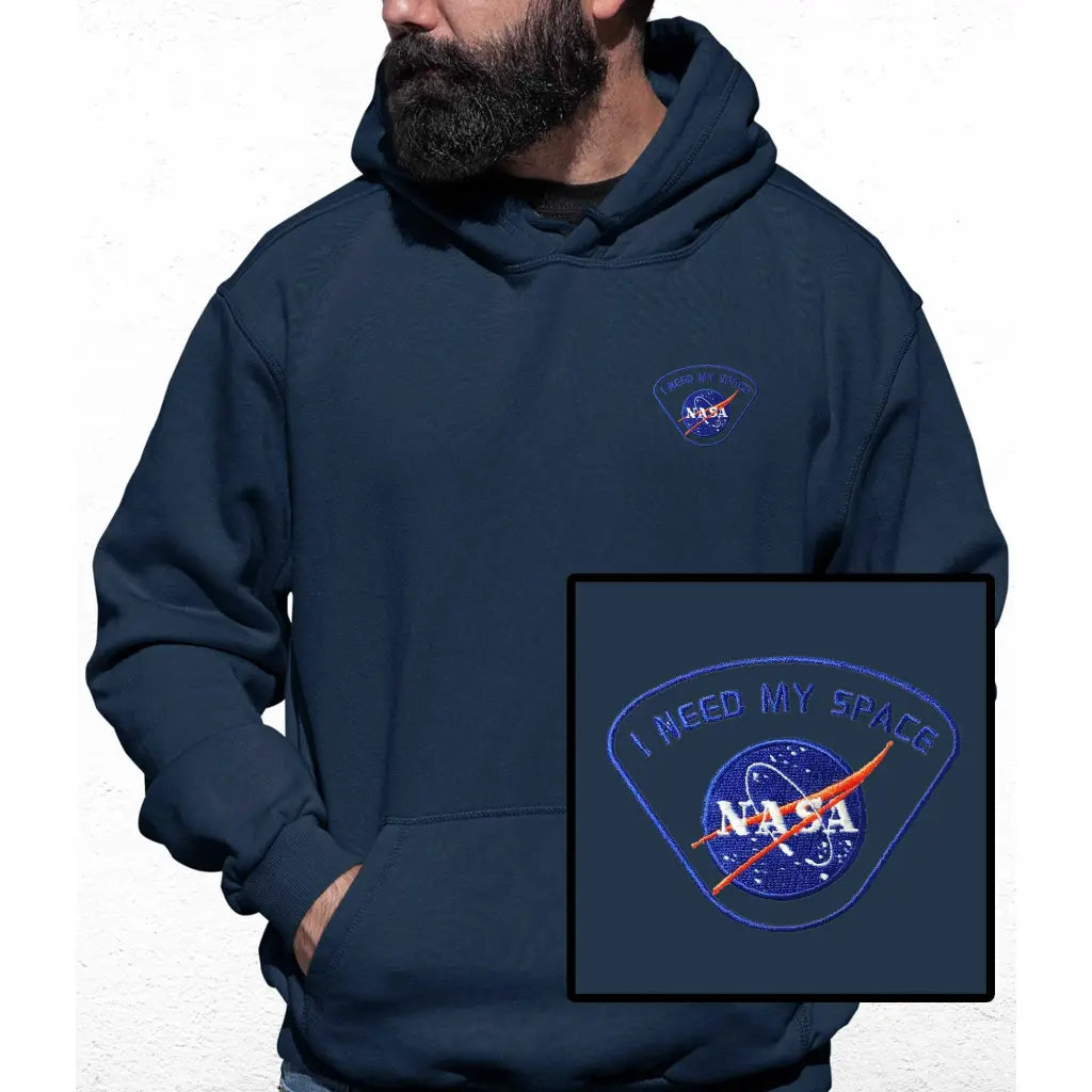 I Need My Space Embroidered Colour Hoodie - Tshirtpark.com