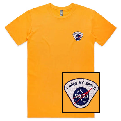 I Need My Space Embroidered T-Shirt - Tshirtpark.com