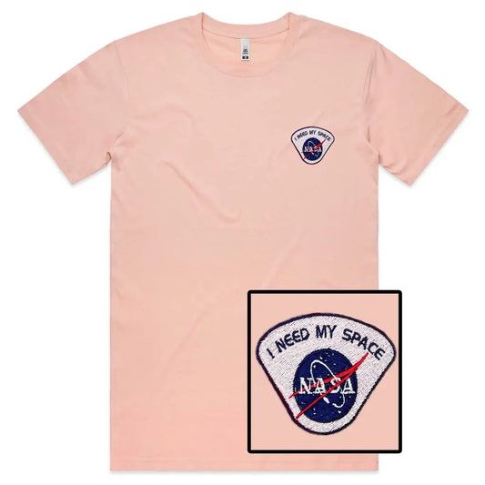 I Need My Space Embroidered T-Shirt - Tshirtpark.com