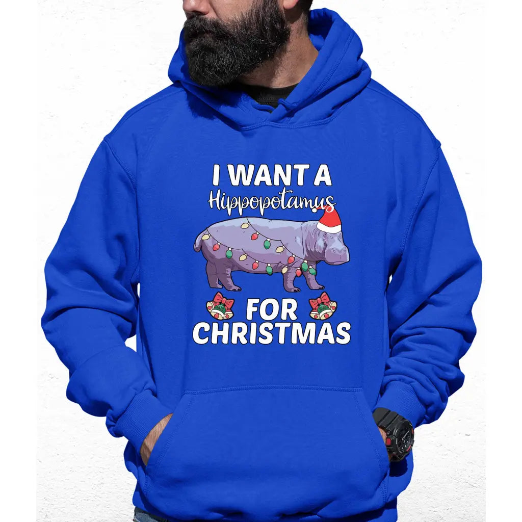 I Wanna Hippo Colour Hoodie - Tshirtpark.com