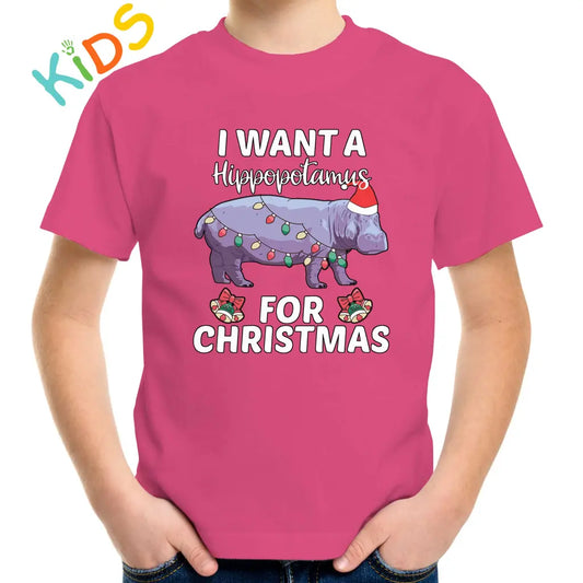 I Want A Hippo Kids T-shirt - Tshirtpark.com