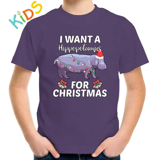 I Want A Hippo Kids T-shirt - Tshirtpark.com