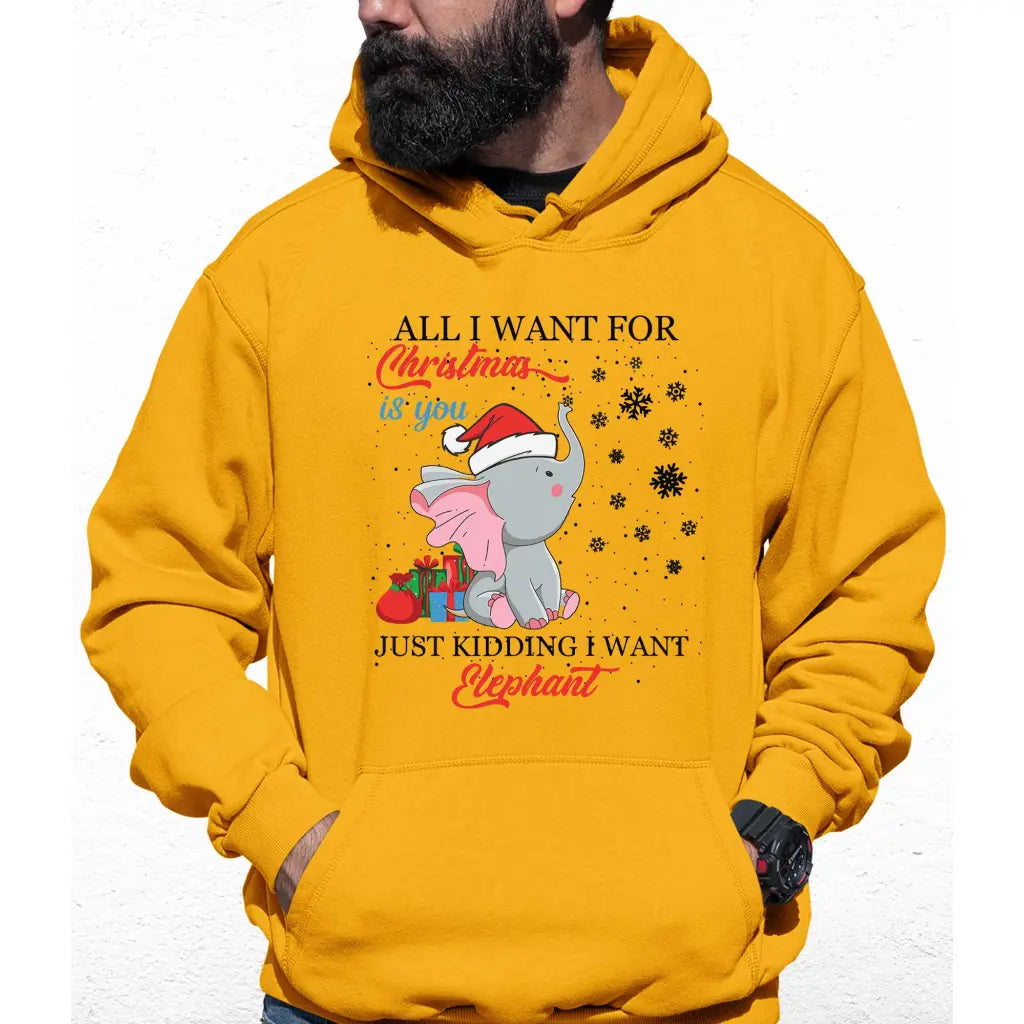 I Want Elephant Colour Hoodie - Tshirtpark.com