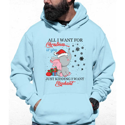 I Want Elephant Colour Hoodie - Tshirtpark.com