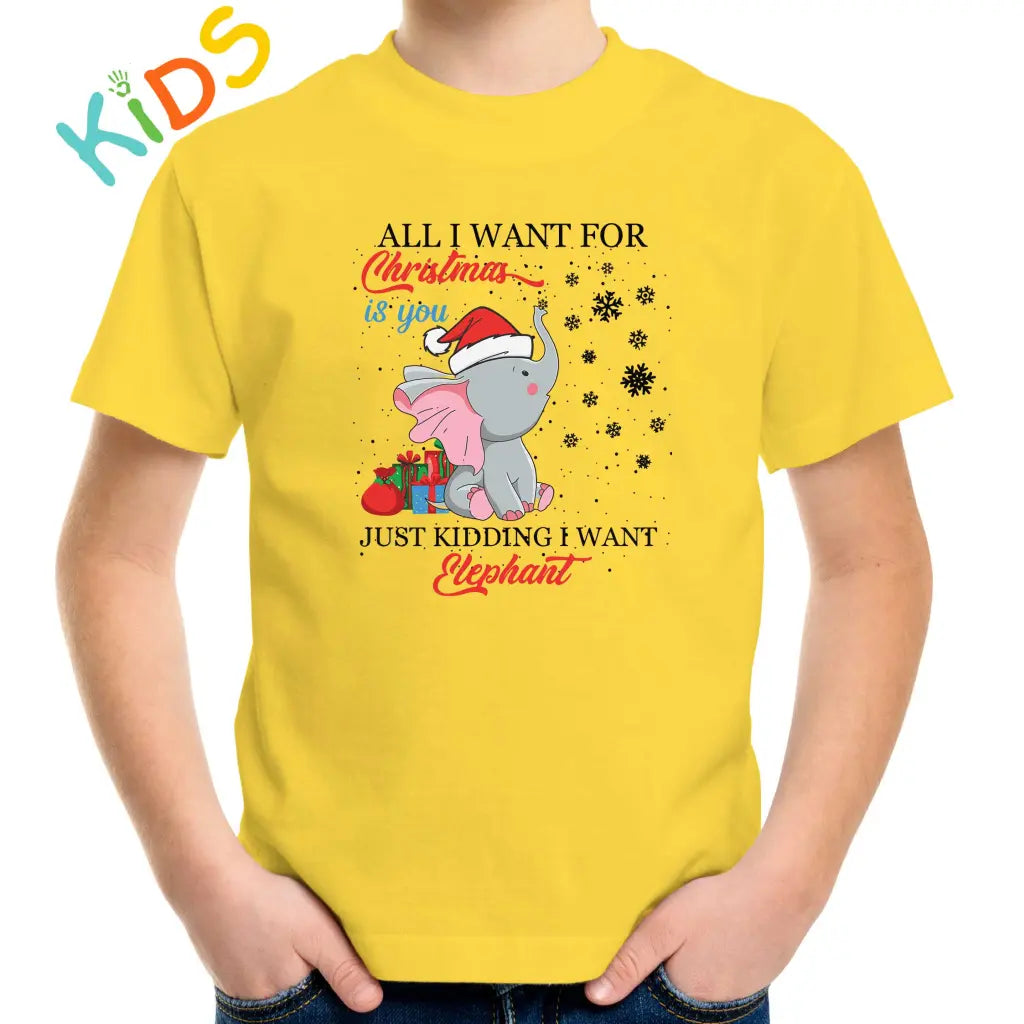 I Want Elephant Kids T-shirt - Tshirtpark.com