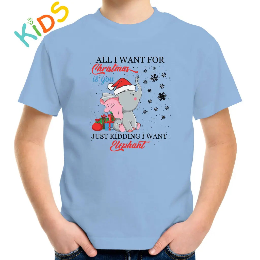 I Want Elephant Kids T-shirt - Tshirtpark.com