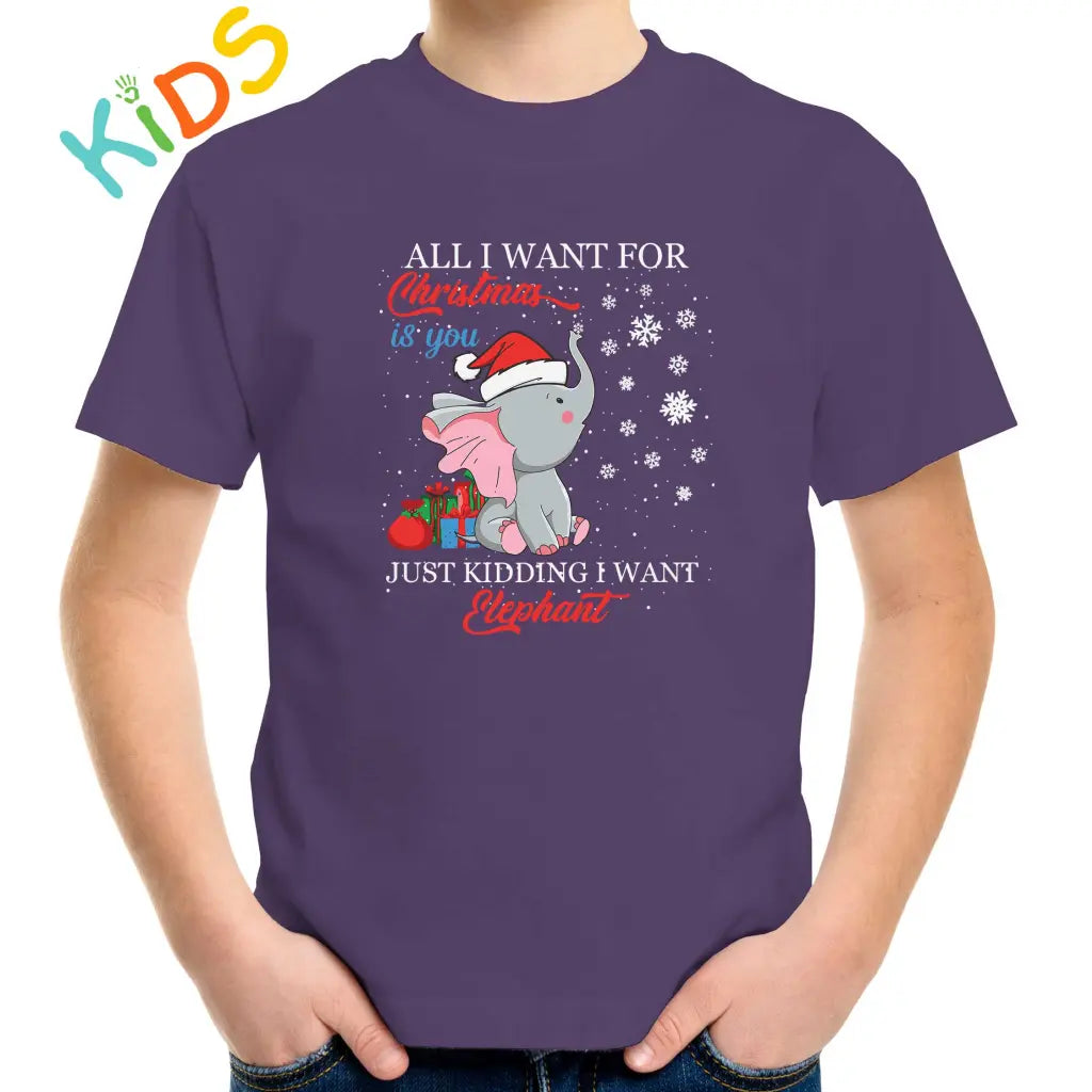 I Want Elephant Kids T-shirt - Tshirtpark.com