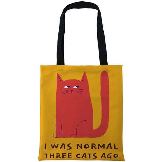 I Was Normal Tote Bags - Tshirtpark.com