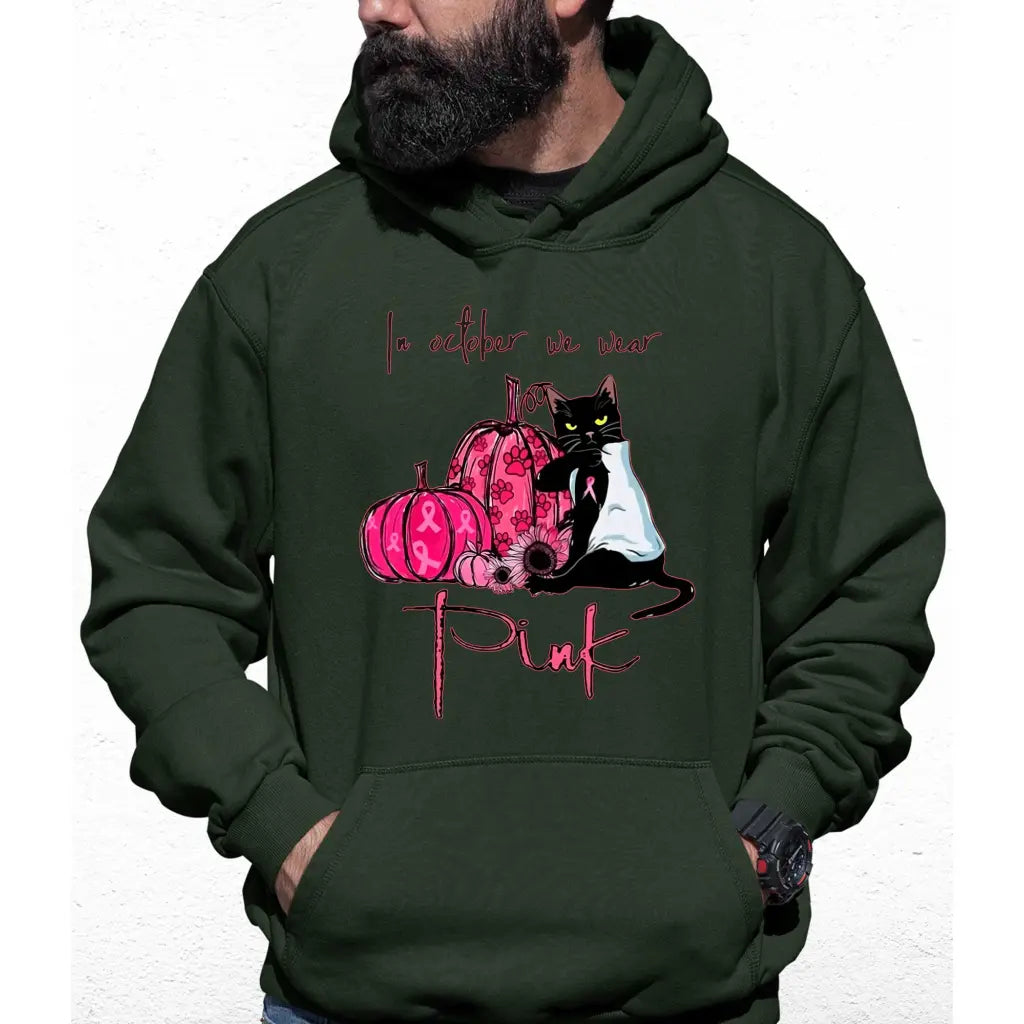 In October We War Pink Colour Hoodie - Tshirtpark.com