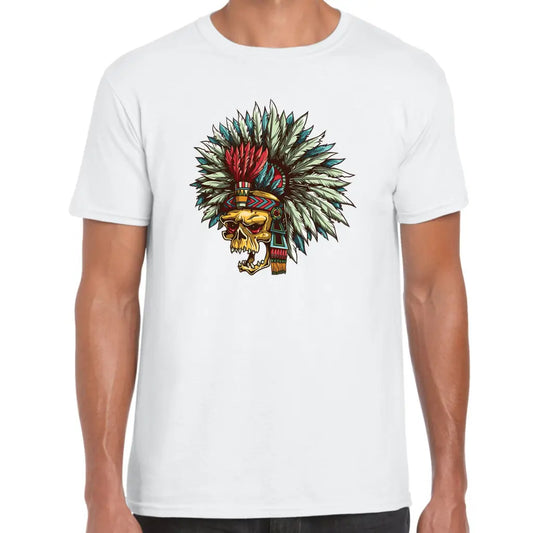 Indian Chief Skull T-Shirt - Tshirtpark.com