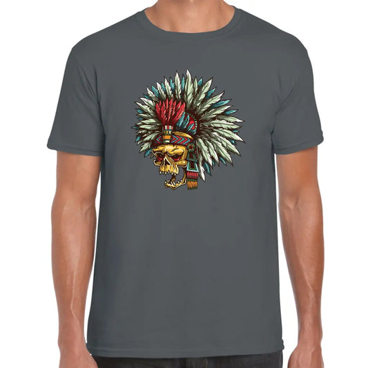 Indian Chief Skull T-Shirt - Tshirtpark.com