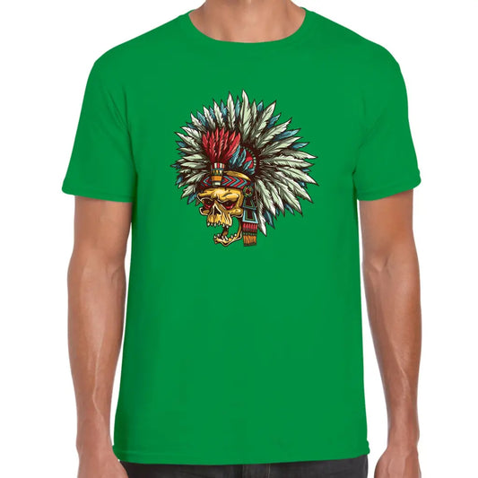 Indian Chief Skull T-Shirt - Tshirtpark.com