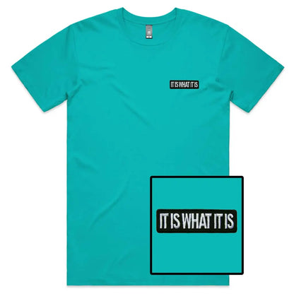 It Is What It Is Embroidered T-Shirt - Tshirtpark.com
