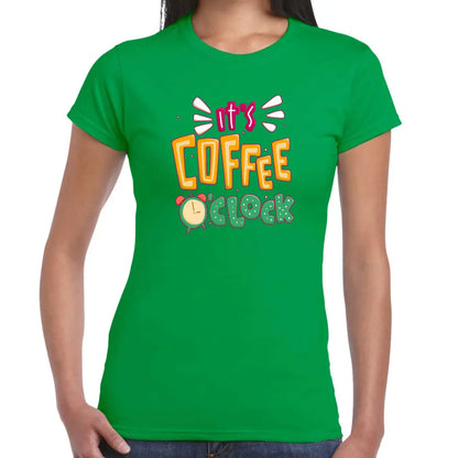 It’s Coffee O’Clock Ladies T-shirt - Tshirtpark.com