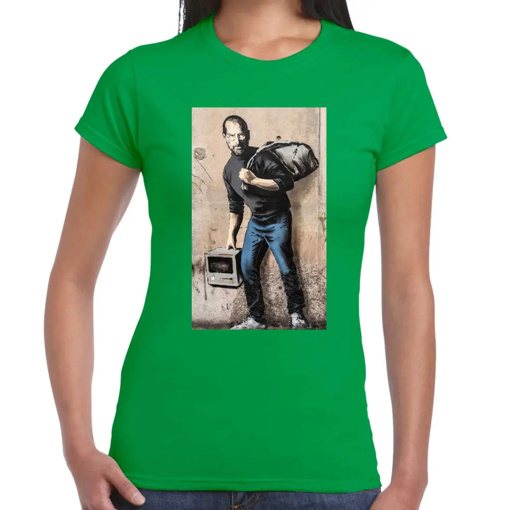 Jobs Ladies Banksy T-Shirt - Tshirtpark.com