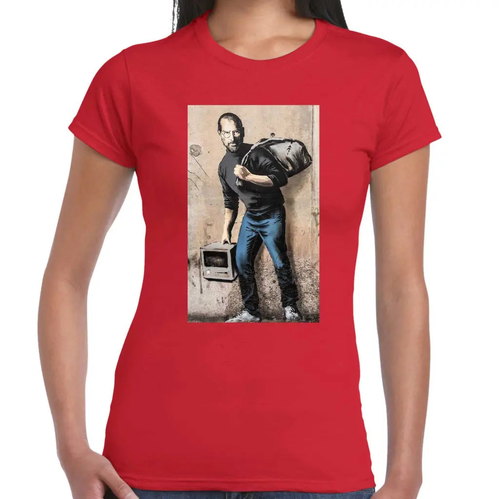 Jobs Ladies Banksy T-Shirt - Tshirtpark.com