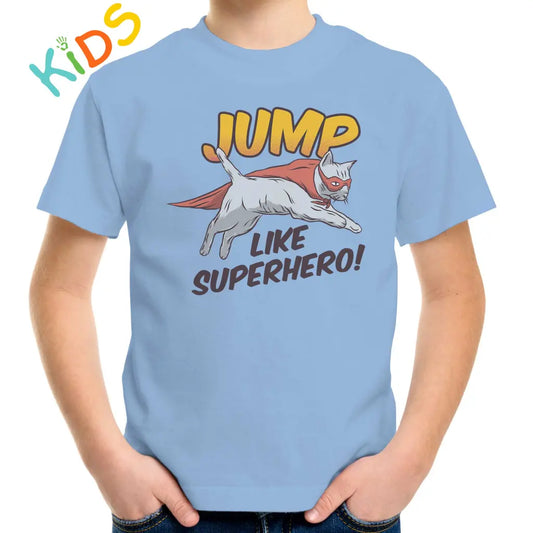 Jump Like Superhero Kids T-shirt - Tshirtpark.com