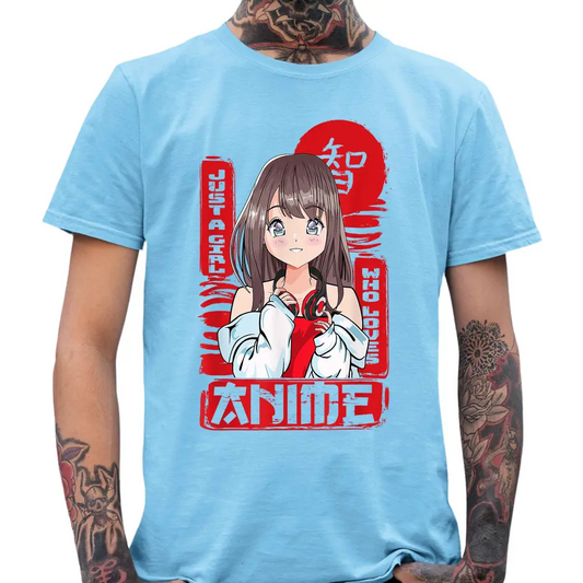 Just A Girl Who Loves Anime T-Shirt - Tshirtpark.com