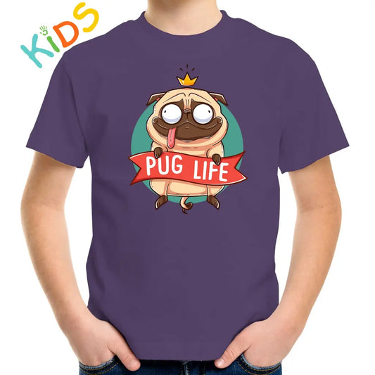 King Pug Life Kids T-shirt - Tshirtpark.com