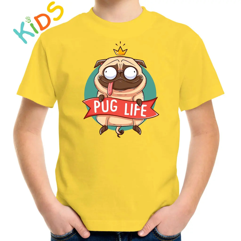 King Pug Life Kids T-shirt - Tshirtpark.com