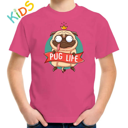 King Pug Life Kids T-shirt - Tshirtpark.com