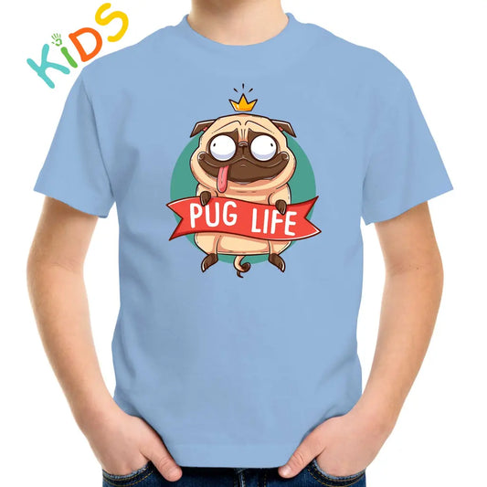 King Pug Life Kids T-shirt - Tshirtpark.com