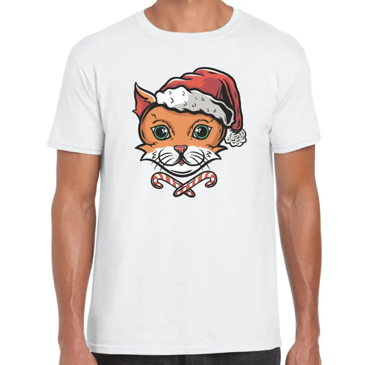 Kitty X-mas Hat T-Shirt - Tshirtpark.com