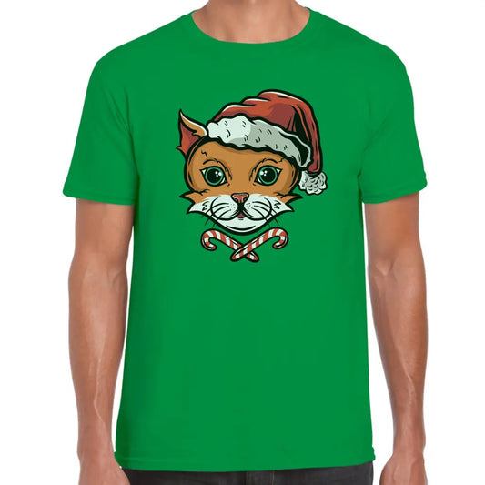 Kitty X-mas Hat T-Shirt - Tshirtpark.com